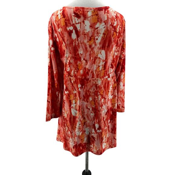 Women With Control Women's 3/4 Sleeve Tunic Blouse Size Medium - Picture 3 of 6